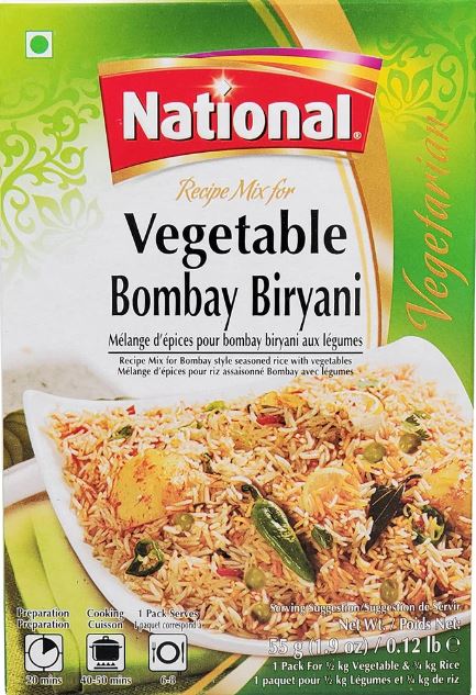 Vegetable Bombay Biryani