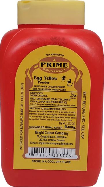 Egg Yellow Food Colour