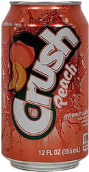 Crush Peach Soda Cans