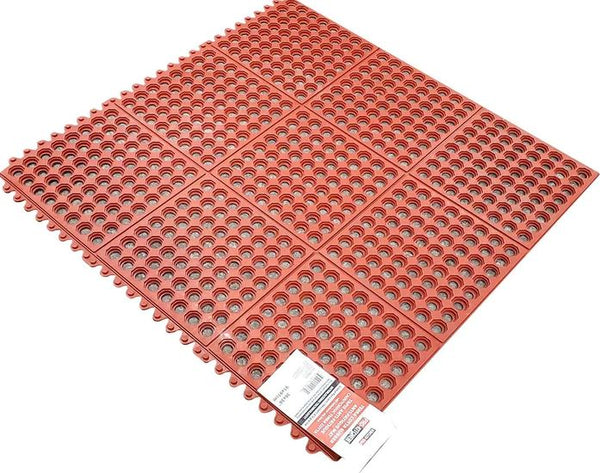 Red Rubber Mat-Terracotta-Grease Resistant