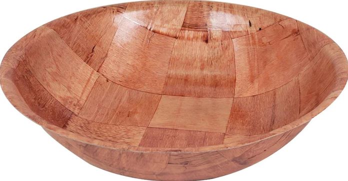 Salad Bowl Wood Look 12"