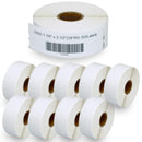 Eco Pack Compatible DYMO 30252 (1-1/8" x 3-1/2") Address & Barcode Labels - Compatible with DYMO Labelwriter 450, 4XL, NOT Fit 550 & 5XL [10 Rolls/3500 Labels]