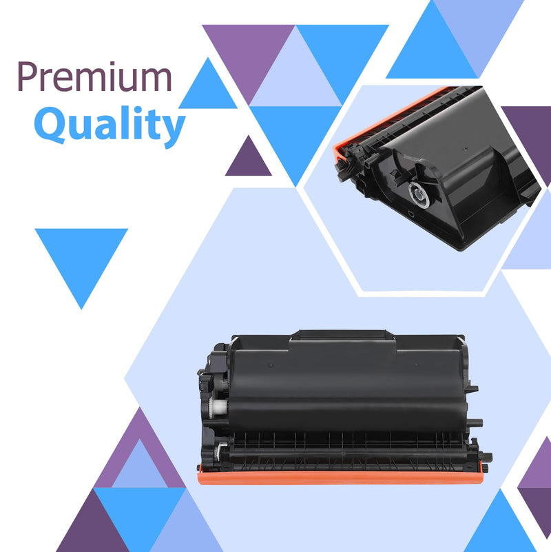 TN850 TN-850 TN 850 High Yield Toner Cartridge 2 Pack Black Replacement for Brother TN850 TN-850 TN820 TN-820 TN 850 HL-L6200DW MFC-L5700DW MFC-L5850DW HL-L5200DW MFC-L5900DW MFC-L6800DW Printer Ink