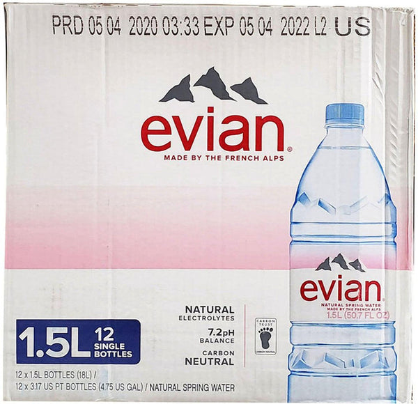 Evian Water Bottles