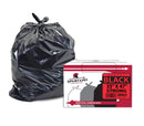 Spartano Black Garbage Bags 35 x 47 Inch (200 Count), Strong Kitchen Garbage Bag for Waste Bin, Multipurpose Trash Bags for Home & Office