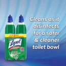 Lysol Toilet Bowl Cleaner, Bleach, For Cleaning and Disinfecting, Stain Removal, 10x cleaning actions, 1420ml, Pack of 2 (2 x 710ml)