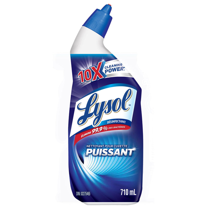 Lysol Toilet Bowl Cleaner, Power, For Cleaning and Disinfecting, Stain Removal, 10x cleaning actions, 1420ml, Pack of 2 (2 x 710ml)