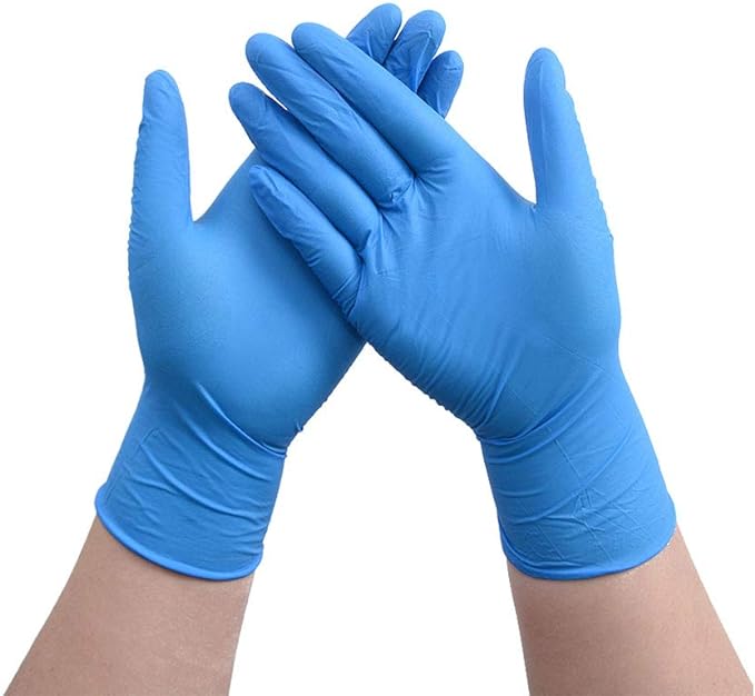100 pieces of Disposable Nitrile Gloves, Free of Latex and Powder, shipped from Canada