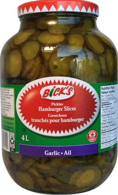 Hamburger Dill Slices Garlic