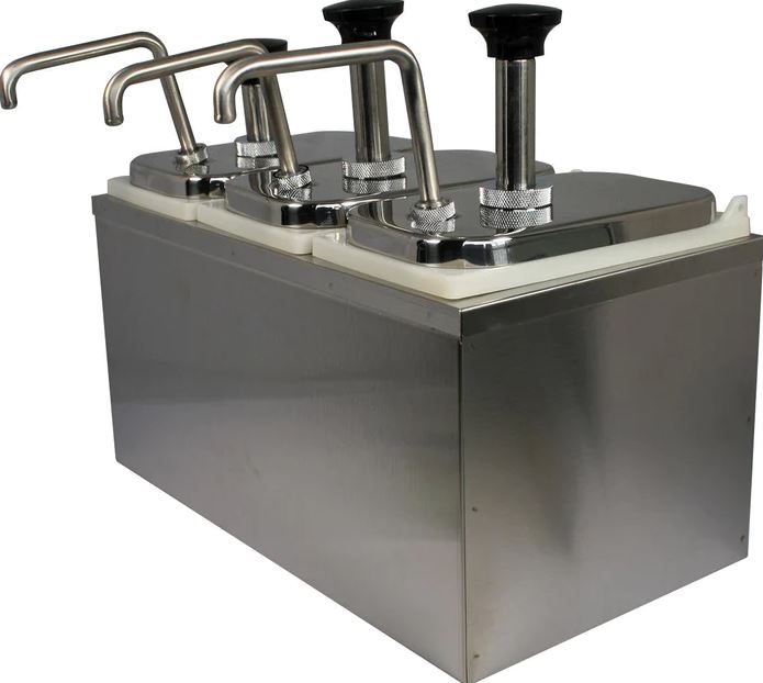 Condiment Dispenser 3 Compartment