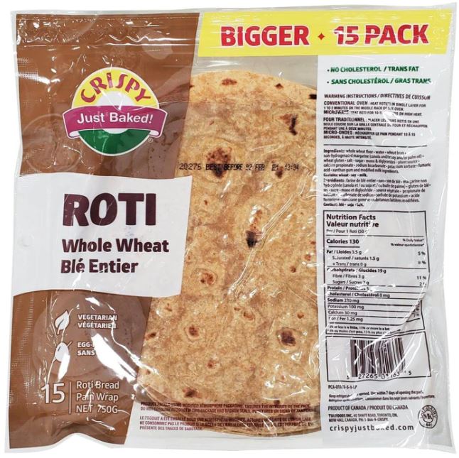 Whole Wheat Roti – Econo Wholesale