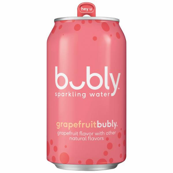 Bubly Grape Fruit Cans