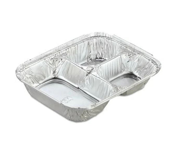 3 Compartment Foil Container