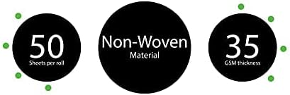 Medical Perforated Disposable Bed Cover Roll, Non-Woven Disposable Exam Bed Sheet Covers for Facial Bed Waxing Bed Exam Table Covers for Massage, 1.8x0.8 meter 50 Pcs Roll