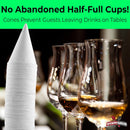 Eco-Friendly Wax-Free White Rolled Rim Paper Cone Drinking Cup 5000 Pk for Shaved Ice, Office Water Coolers, Sports Teams, Disposable Craft Funnels for Oil or Protein Powder Drinks 4.5 Oz.