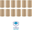 Eco Pack Paper Towel Roll 425' x 12 Rolls Long Paper Towel 8" Wide Hand Towel Roll 1 Ply Universal Dispenser Hardwound High Absorbency Everyday Use for Commercial Washroom Kraft