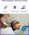 Blue Dental Bibs 125 Sheets, Disposable Dental Bibs 3 Ply Waterproof Dentist Bib for Adults & Children, Large Bulk Wipes 13'' x 17'' - Best for Medical, Tattoo, Piercing & Personal Use 4 Rolls