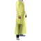 Disposable Isolation Gowns for Medical & Dental Patient Exam, Apron Style Open Back, Waist Tie, Long Sleeve, Thumb Loop Wrists, One Size Fits All, 115 x 137 cm Yellow/Blue Isolation Gown - 10pcs/bag