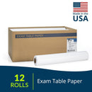 Smooth Natural Color Medical Paper Roll 18"x225 Ft - 12 Rolls