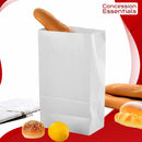 White Paper Bags Waxed Sanitation Bag Pack of 500. White Paper Pharmacy bags,