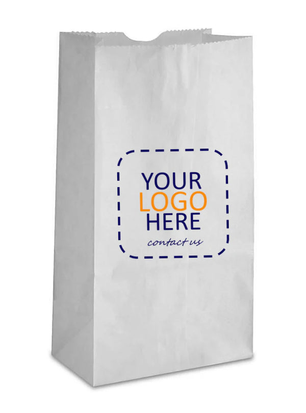 White Paper Bags 3 lb- Pack of 500. White Paper Pharmacy bags, Lunch Bags. Great for Holiday Cookie Bags and Arts and Crafts.